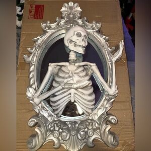 Christian Siriano Halloween skeleton mirror